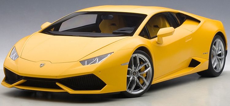 AutoArt 1/12 Lamborghini Huracan LP610-4 (Matt Yellow)